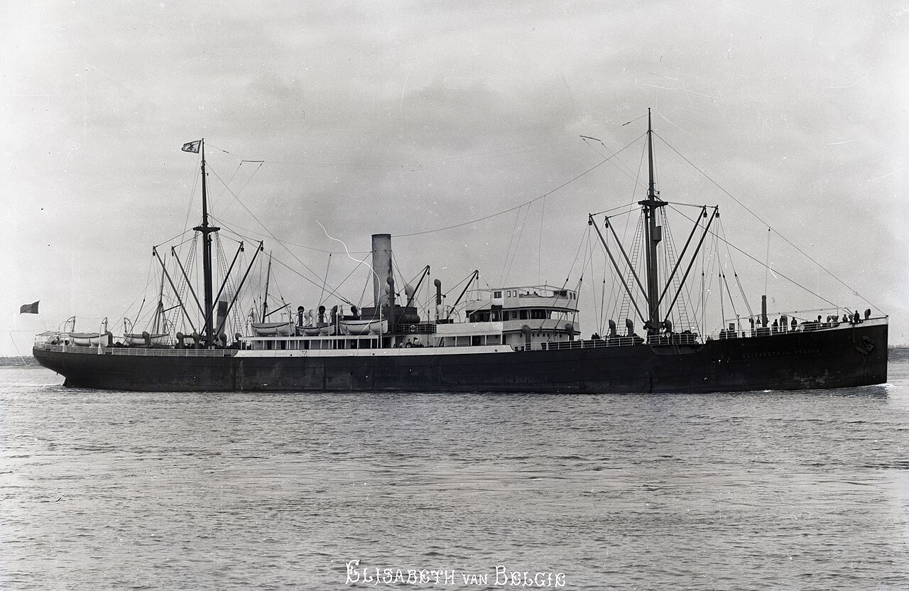 The Elisabeth van Belgie on the Scheldt. MAS Antwerp, Public domain.