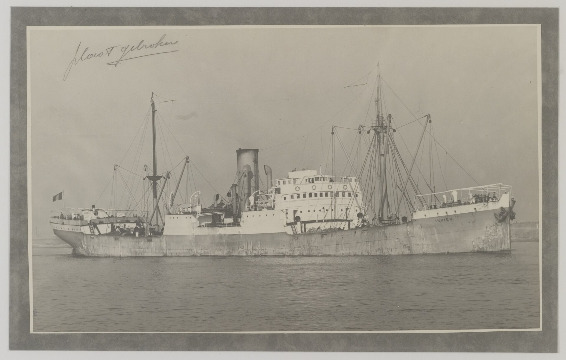 Het stoomkoopvaardijschip Indier. MAS Antwerpen, Publiek domein.