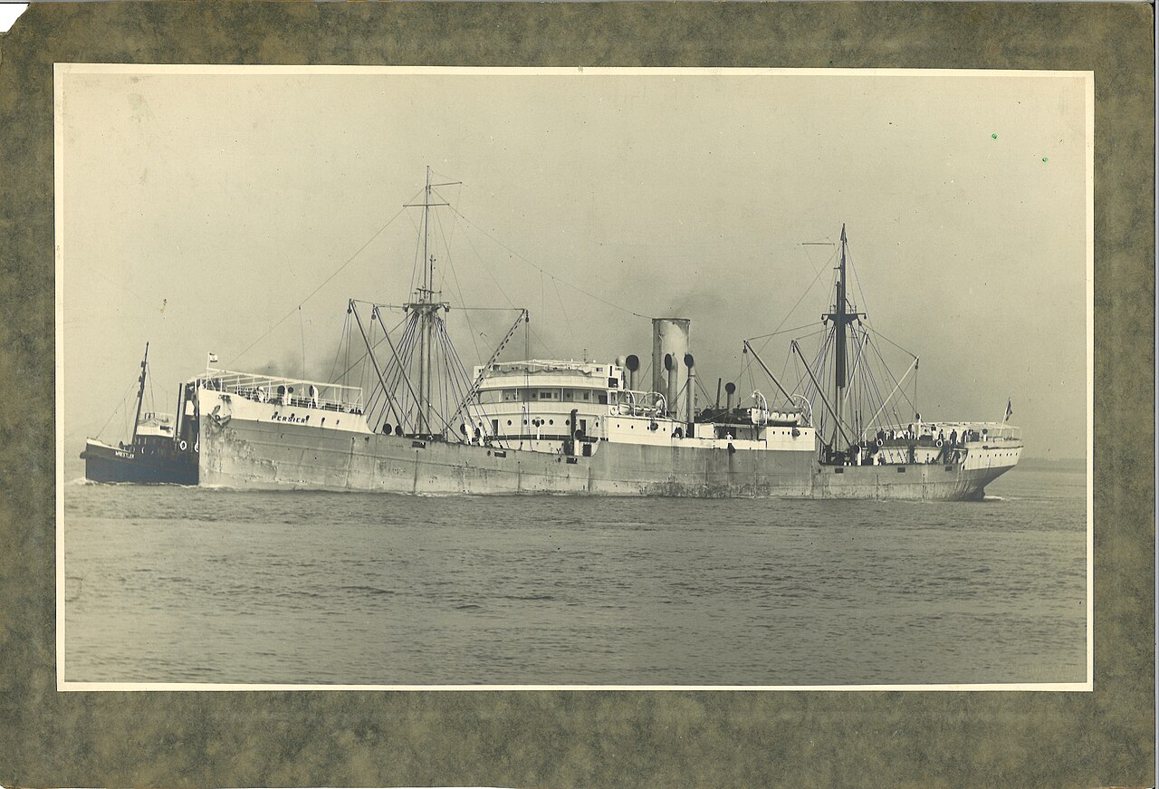 The Persier of the Compagnie Maritime Belge. MAS Antwerp, Public domain.