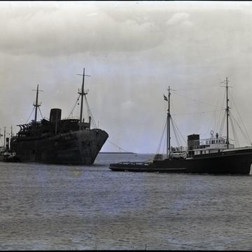 The Baudouinville burnt out, on the Thames