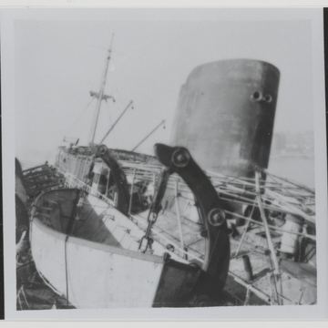 The Baudouinville after her destruction in 1944
