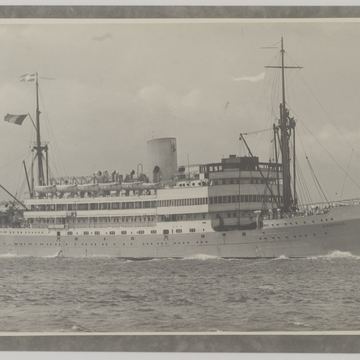 The passenger ship Albertville