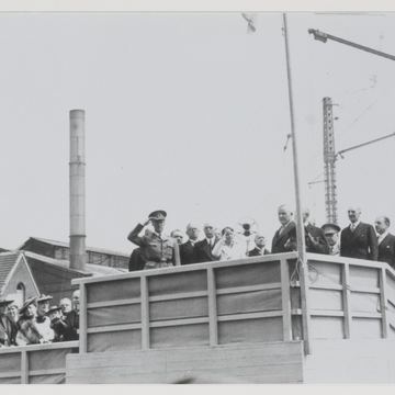 King Leopold III at the launch of the Baudouinville