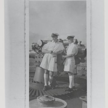 Le premier mécanicien J.F. Douillez à bord du Moanda