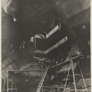Dégâts du Mokambo après le torpillage du 2 juin 1941